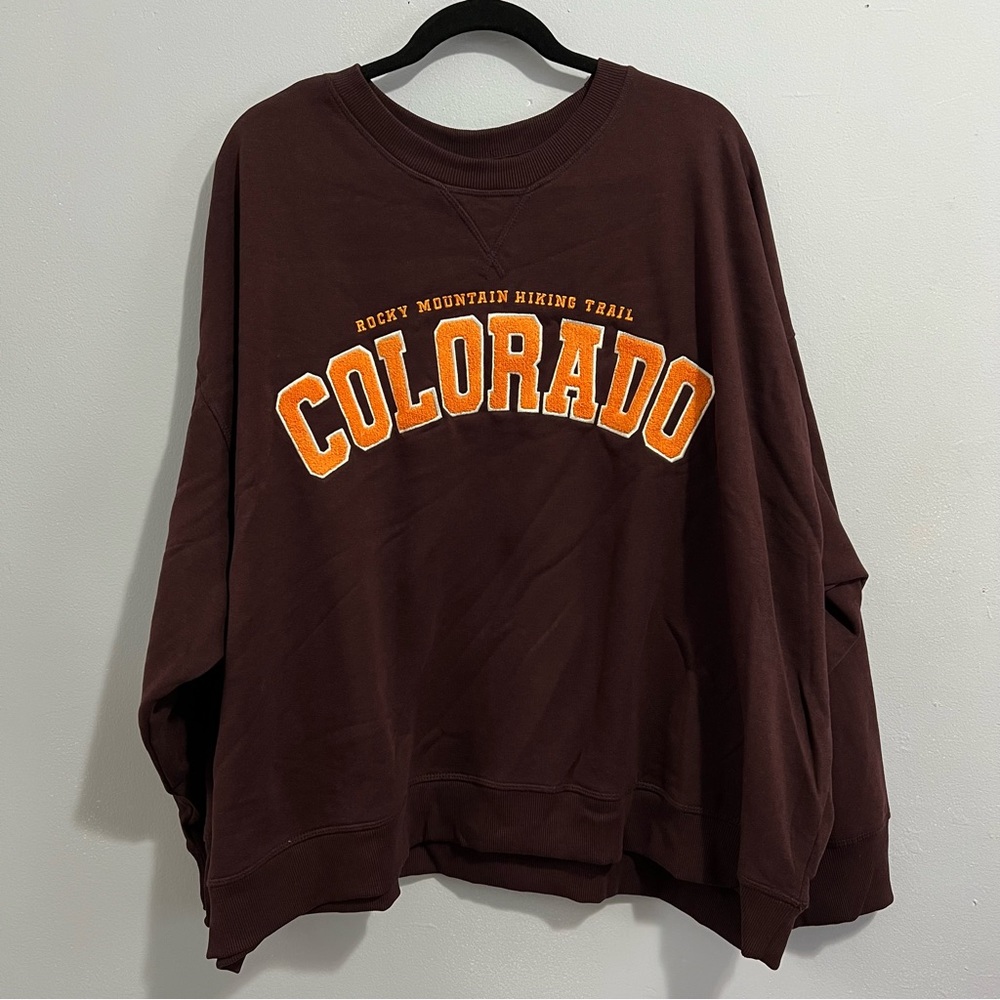 Dark Brown Crewneck Sweatshirt